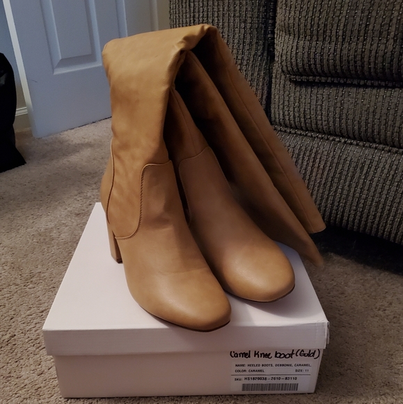 JustFab Heeled Boot Debbonie Caramel - Picture 6 of 6